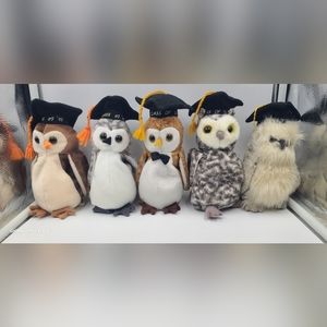 ty beanie babies lot of 7 Class Of Owls. 02, 03 not pictured